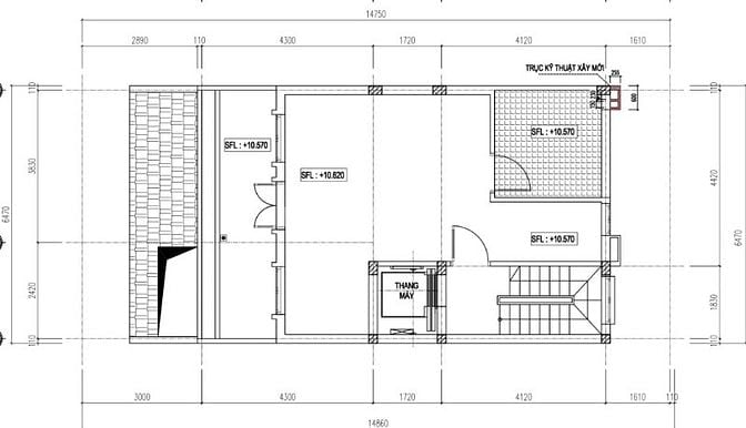 Cho thuê nhà số 26 mặt đường Tú Mỡ