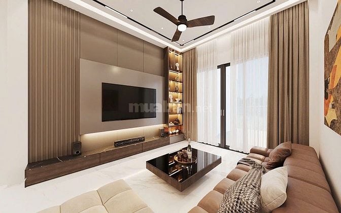 BÁN NHÀ ĐANG HOÀN THIỆN MẶT TIỀN DX 091 NGAY CHỢ BƯNG CẦU