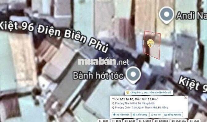 NHÀ Ở GIA ĐÌNH, DIỆN TÍCH 18.8M2. GIÁ 2,1  TỶ. KIỆT 96 ĐƯỜNG ĐIỆN BIÊN