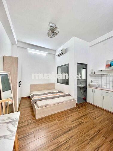 🏠Studio Cách mạng tháng8 quận3 27m2 cửa sổ trời Full nội thất giá 5tr8