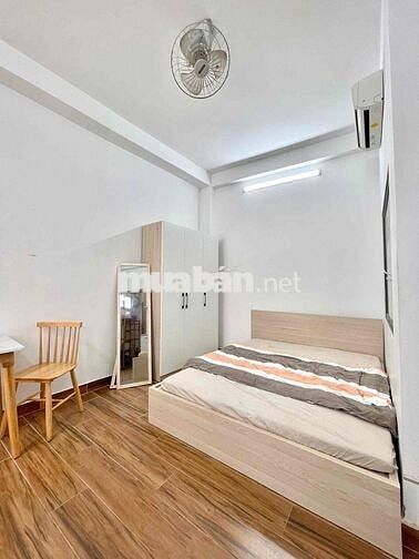 🏠Studio Cách mạng tháng8 quận3 27m2 cửa sổ trời Full nội thất giá 5tr8