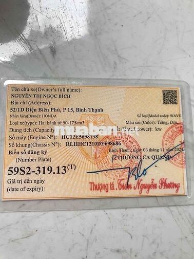 CẦN BÁN 1XE HONDA WAVE ALPHA 100 CC.