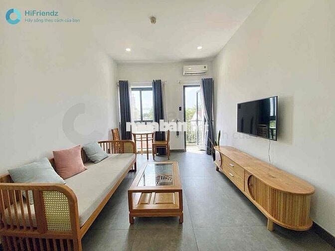 CHO THUÊ 1PN NGAY PHAN ĐĂNG LƯU PHÚ NHUẬN BAN CÔNG FULL NỘI THẤT 50M2