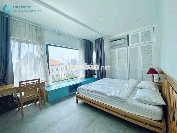 CHO THUÊ 1PN NGAY PHAN ĐĂNG LƯU PHÚ NHUẬN BAN CÔNG FULL NỘI THẤT 50M2