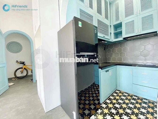 CHO THUÊ 1PN NGAY PHAN ĐĂNG LƯU PHÚ NHUẬN BAN CÔNG FULL NỘI THẤT 50M2