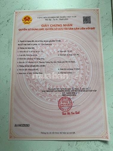 Bán nhà Mặt Tiền Kinh Doanh Đường Sung Bậc Nhất quận Gò Vấp