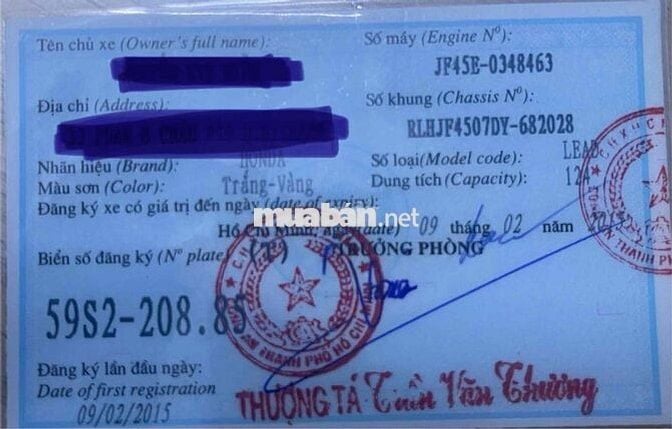 Bán xe Lead mới chạy được 17.029km