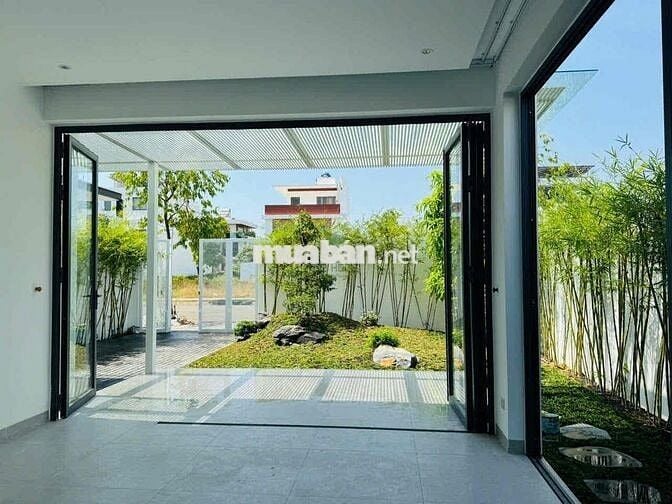 CHO THUÊ BIỆT THỰ SÂN VƯỜN KĐT MỸ VĨNH THÁI ĐẦY ĐỦ NỘI THẤT GIÁ 35 TRI