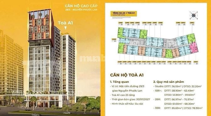 CHỈ TỪ 50 TRIỆU – BOOKING NGAY CĂN HỘ CORA TOWER TRUNG TÂM HÒA XUÂN