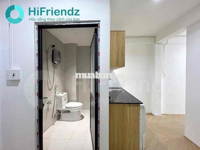 Cho thuê căn hộ 2PN Ban công, Máy giặt riêng Q1 gần cầu Nguyễn Văn Cừ