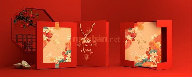 hộp giấy đựng quà tết 2026, hộp quà tết giấy cao cấp