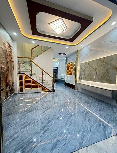 nhà bán căn nhà 4,7x14 gồm 1 trệt 2 lầu 4 phòng thị trấn cần giuộc