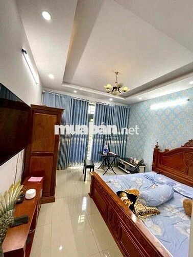 nhà 4p ngủ đầy đủ nội thất,cách ngã 6 An Phú 1,5km đường 12m đậu ô tô