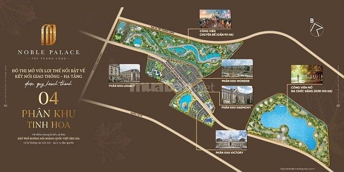 Liền kề đường Hoàng Quốc Việt kéo dài giá : 10 tỷ dự án Noble Palace 