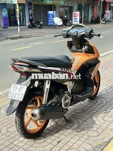 Xe tay ga Honda Air Blade Repsol màu cam đen đỏ zi