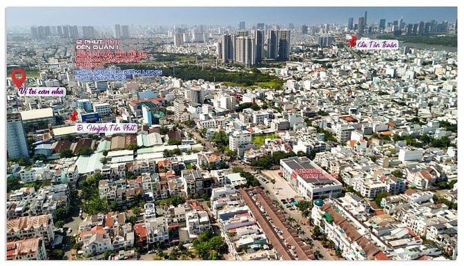 Nhà 3 tầng đường 8 m 502 Huỳnh Tấn Phát Quận 7. 8*19, 153 m2. 12,99 tỷ