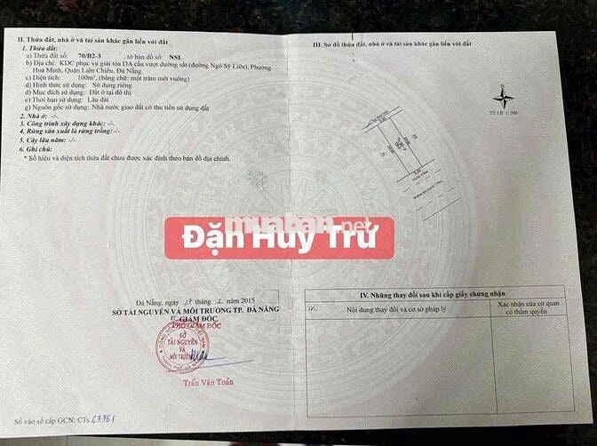 🧧 Bán lô đất đường Đặng Huy Trứ thông thẳng ra biển Nguyễn Tất Thành