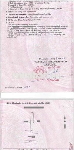 Đất xây Biệt thự khu VinCom Dĩ An, P Dĩ An, Tp Dĩ An.