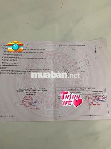 Bán lô đất 119m2 thổ cư, Phong Lục Tây, TP Đà Nẵng mới