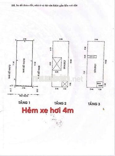 NHÀ 3 TẦNG ĐẸP —LÊ ĐÌNH THÁM- PHƯỜNG PHÚ THỌ HÒA  (4m x 12m)