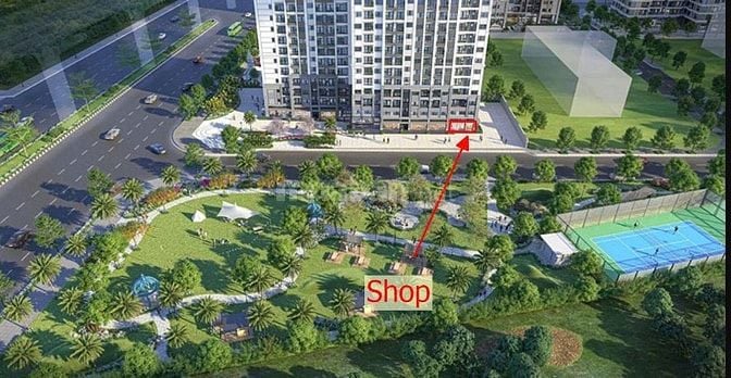 Shop Chân Đế Vinhomes Ocenpark 1 mặt sảnh
