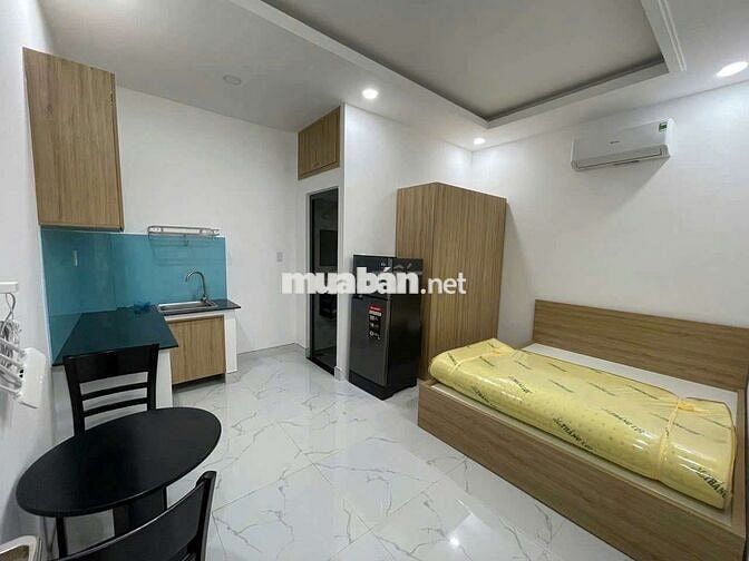 CHO THUÊ PHÒNG STUDIO MẶT TIỀN NGUYỄN VĂN KHỐI ĐẦY ĐỦ NỘI THẤT