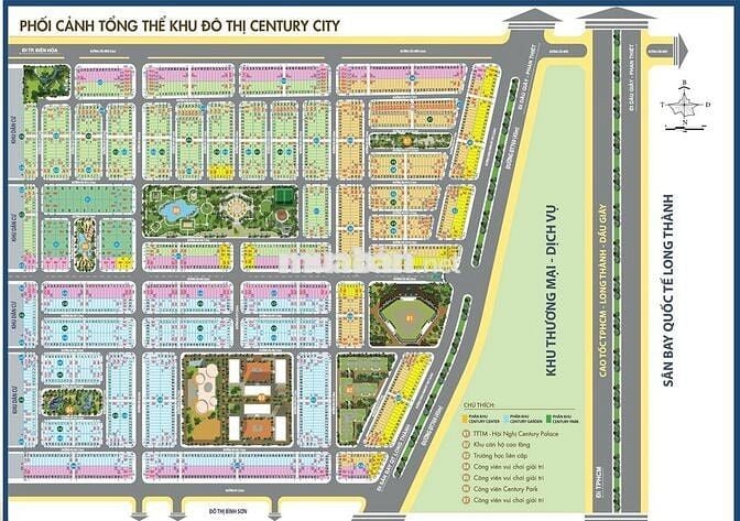 Đất nền đại lộ dự án 100m2, có sổ, CKhấu từ 50tr Century Long Thành