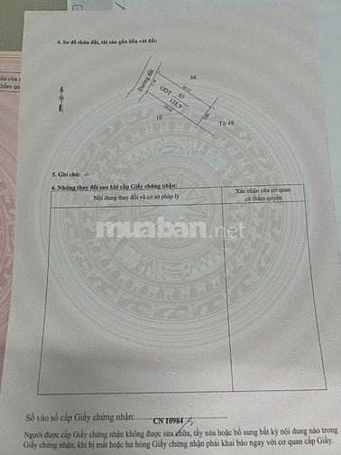 140M ĐẤT THỔ CƯ ( 7 X 21 ) GẦN CHỢ  TRẢNG BÀNG TÂY NINH GIÁ 1.2 TỶ