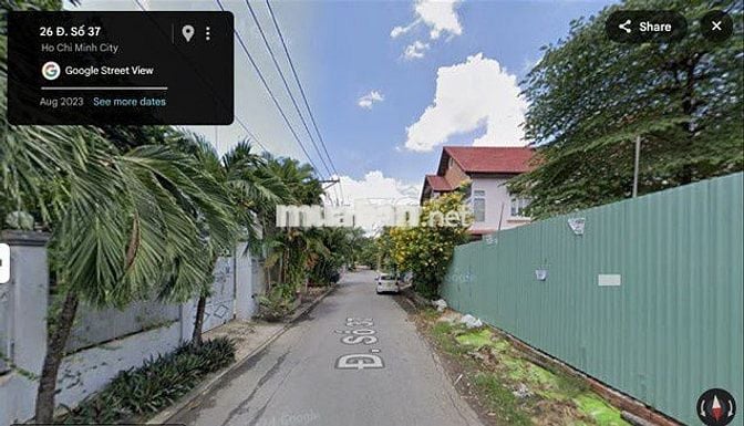 Đường 37, Hiệp Bình Chánh, Thủ Đức – 79.9m² - (4.2 x 19m) GIÁ 8.6ty