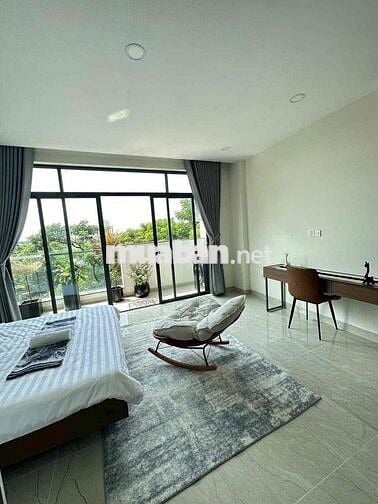 🔥Thuê ngay phòng 40m2, Bancol lớn , Full nội thất , Ngay Nơ Trang Long