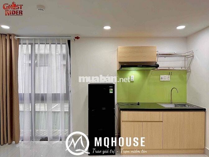 💥Cho Thuê CH 1PN Mới Xây- Thang máy,Hầm xe,Bảo vệ - Gần Hàng Xanh💥