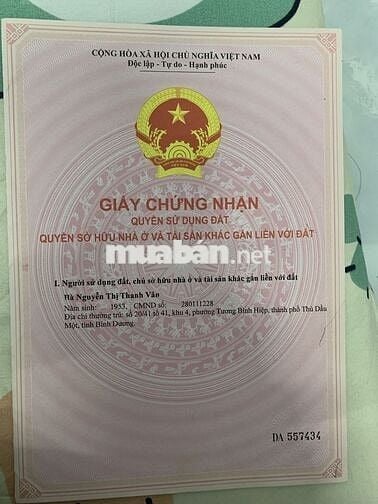 Nhà 1 trệt 1 lầu 104m²,MT nhựa 6m–Gần trường, chợ– P.Chánh Hiệp,TP.HCM