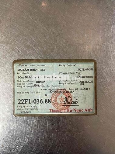 AB Fi ĐỜI 11 BS 22 HỖ TRỢ GÓP OĐ CÓ GL ĐỖI XE