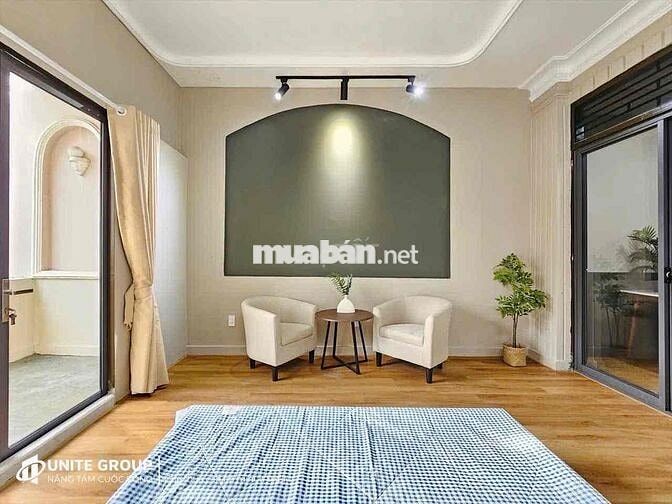 Cho thuê căn hộ 1 phòng ngủ ban công máy giặt riêng Khánh Hội Quận 4