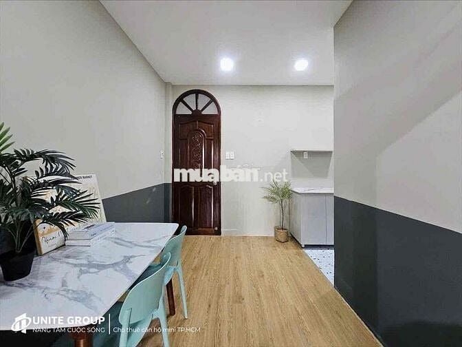 Cho thuê căn hộ 1 phòng ngủ ban công máy giặt riêng Khánh Hội Quận 4
