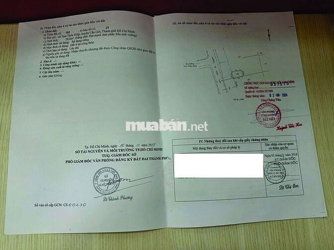 Bán đất khu dân cư An Phước (Tam Thôn Hiệp)