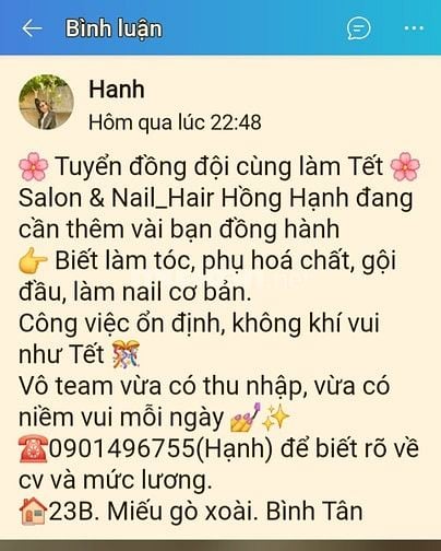 Cần tuyển thơ phu làm dịp tết 