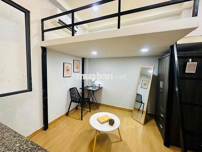 Phòng mini cho thuê - Có gác lửng, nội thất hiện đại, gần chợ Bà Chiểu