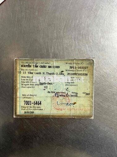 NOUVO ZIN CHƯA RỚT ĐẦU BS 70 CÓ GL ĐỖI XE