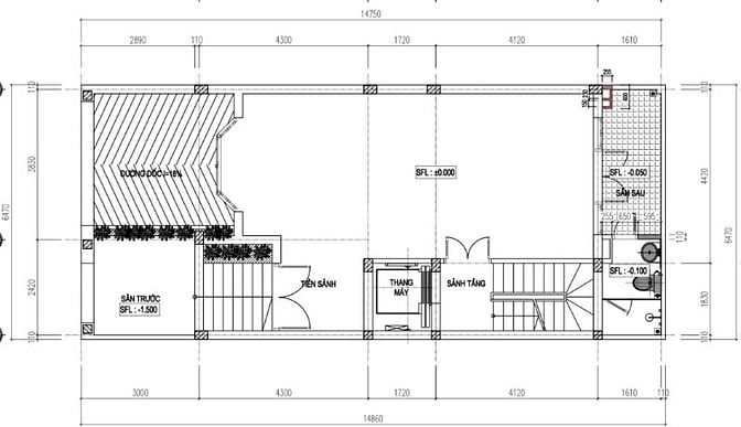 Cho thuê nhà số 26 mặt đường Tú Mỡ