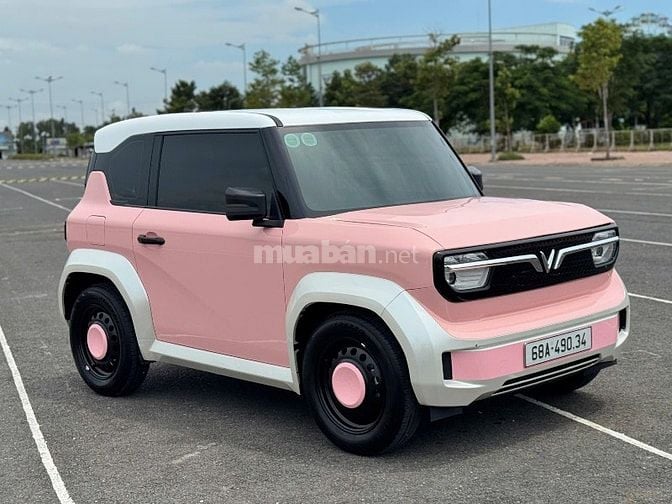VinFast VF3 Hồng Pin Mua Đời 2025 full decal cực đẹp