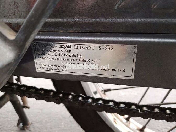 SYM 110 Elegant 2012 xanh lá