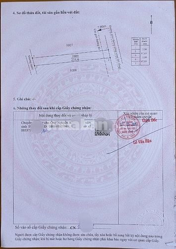Ngộp đất thổ cư - 236m2 - gấp bán 630 triệu 