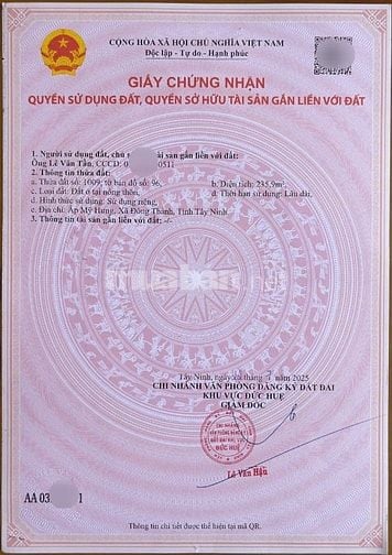 Ngộp đất thổ cư - 236m2 - gấp bán 630 triệu 