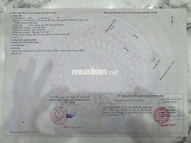 Bàu Mạc 21 trục 7m5 gần biển, tìm năng sinh lời cao