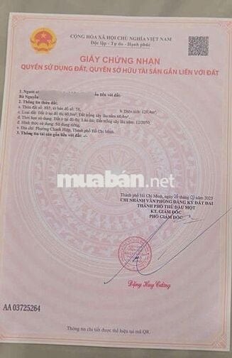 2.250 mặt tiền DX mà nhỉnh 2 tỏi 1 xíu