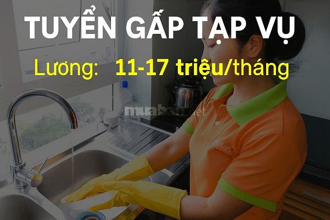 [Lương Cao] Tuyển dụng 7 tạp vụ chính chủ công ty uy tín
