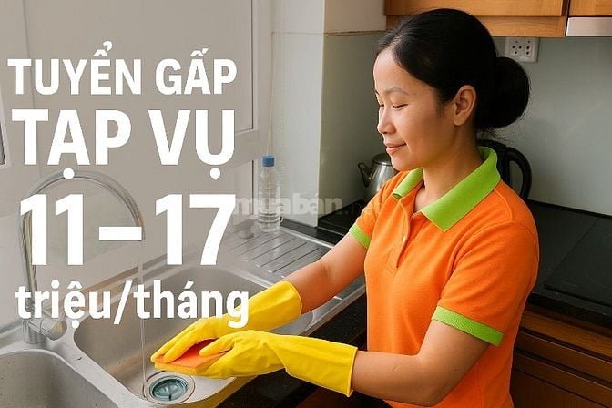 [Lương Cao] Tuyển dụng 7 tạp vụ chính chủ công ty uy tín