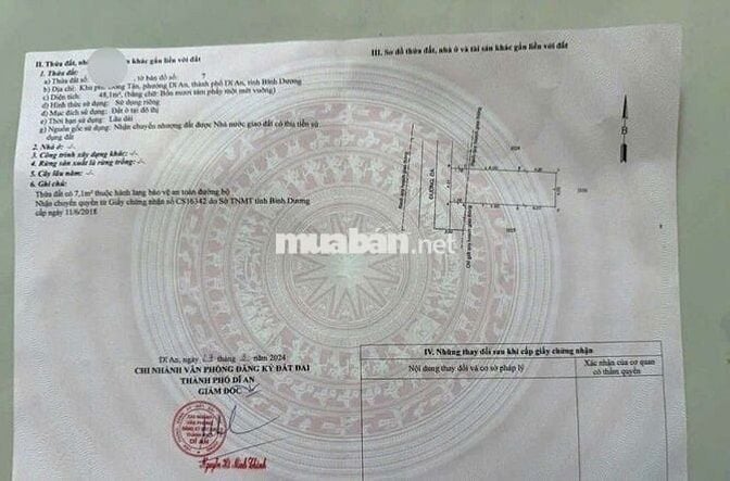 Nhà gần chợ Dĩ An một, tp Hồ Chí Minh