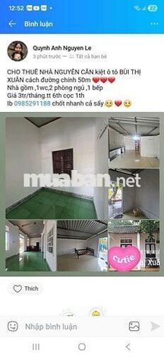 ⛔️⛔️⛔️cho thuê nhà bùi thị xuân gần ga huế